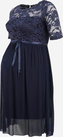 Mamalicious CurveKoktel haljina 'MIVANA' - plava boja: prednji dio