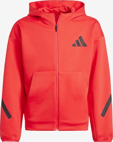 Giacca di felpa sportiva 'Z.N.E.' di ADIDAS SPORTSWEAR in rosso: frontale