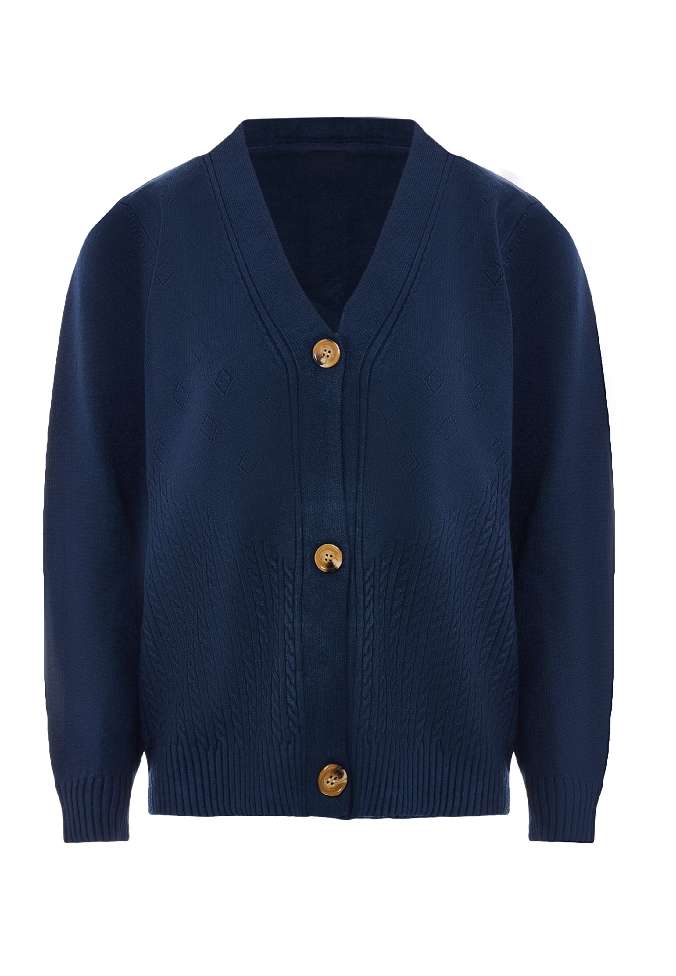 ZITHA Gebreid vest in Blauw: voorkant