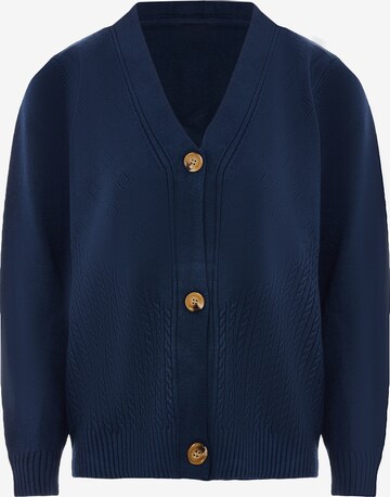 ZITHA Knit Cardigan in Blue: front