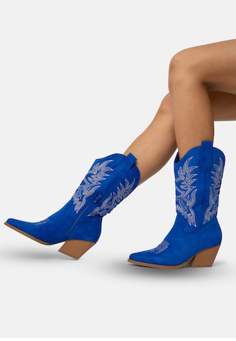 Stivale da cowboy di Salinyang in blu