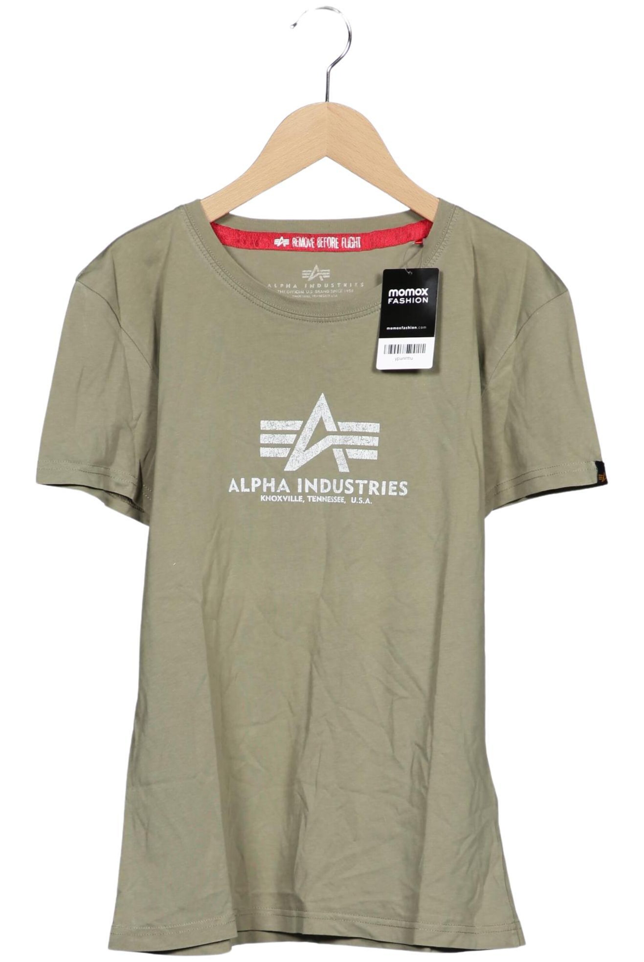 ALPHA INDUSTRIES Top & Shirt in M in Green: front
