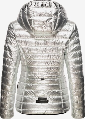 MARIKOO Winter Jacket 'Jaylaa' in Silver