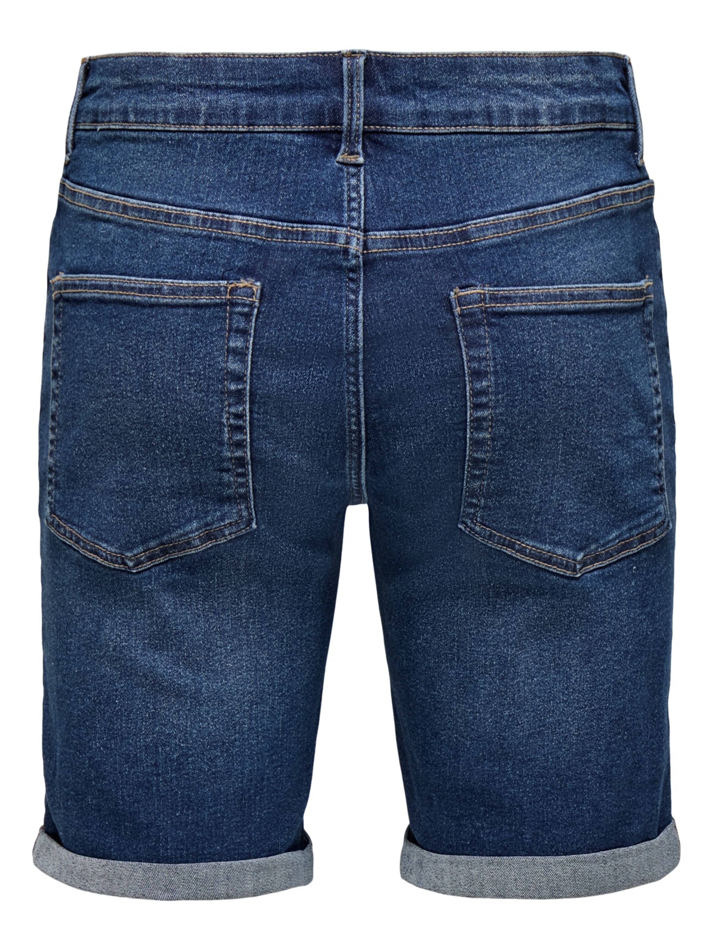 Only & Sons Regular Shorts 'Ply DBD 6188' in Blau