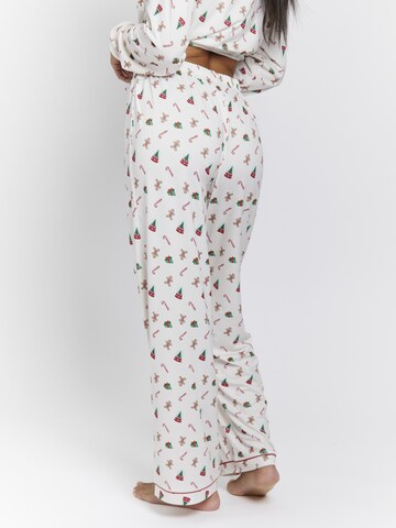 Loungeable Pajama 'Ginger Bread' in Beige
