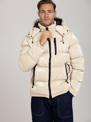 YVZ Denim Winter jacket 'Nebula' in Beige