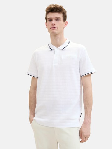 TOM TAILOR Poloshirt in Weiß: predná strana