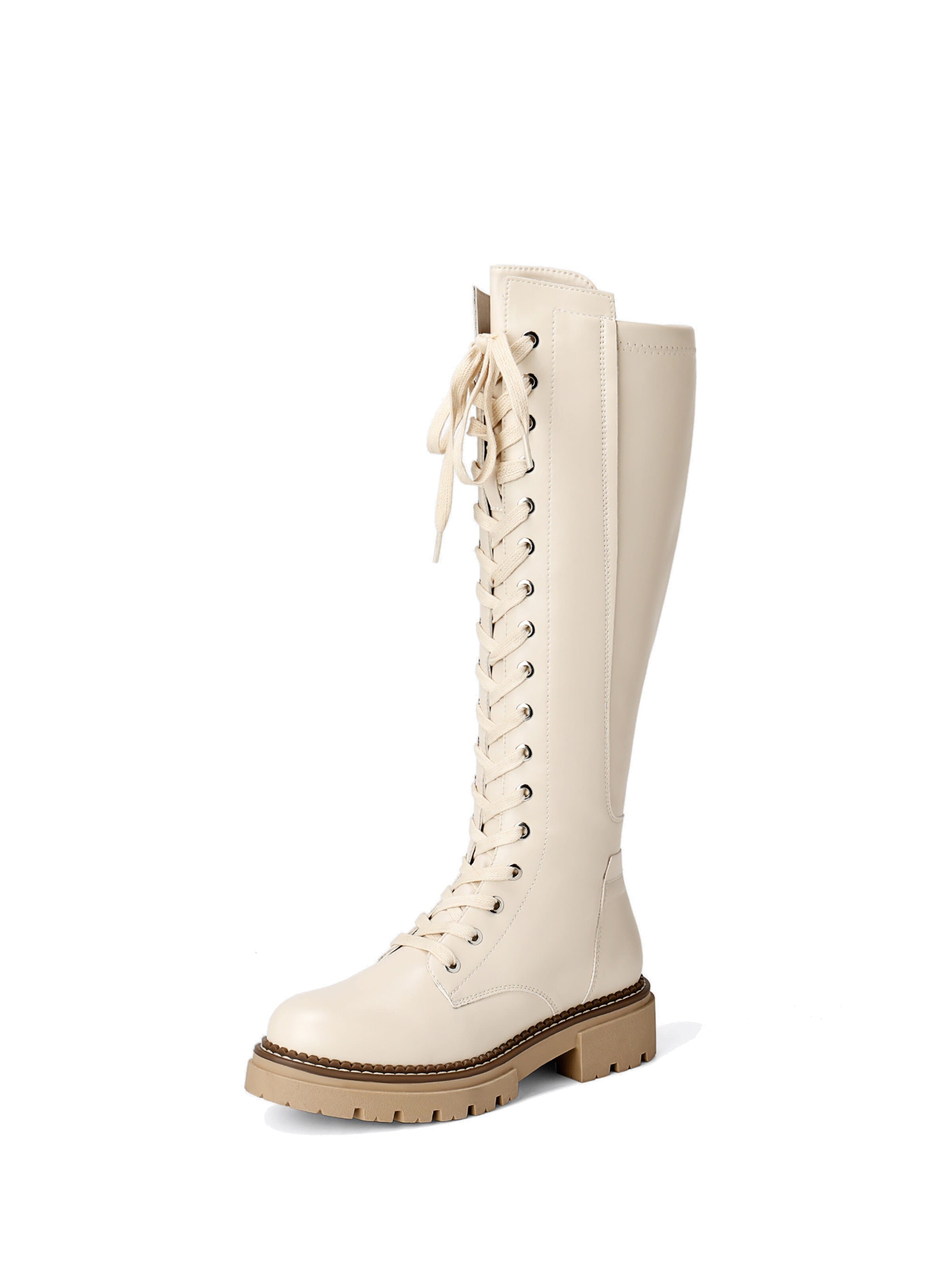 Dream Pairs Schnürstiefel‌‌‌‌‌‌‌‌‌‌ in Beige: Vorderseite