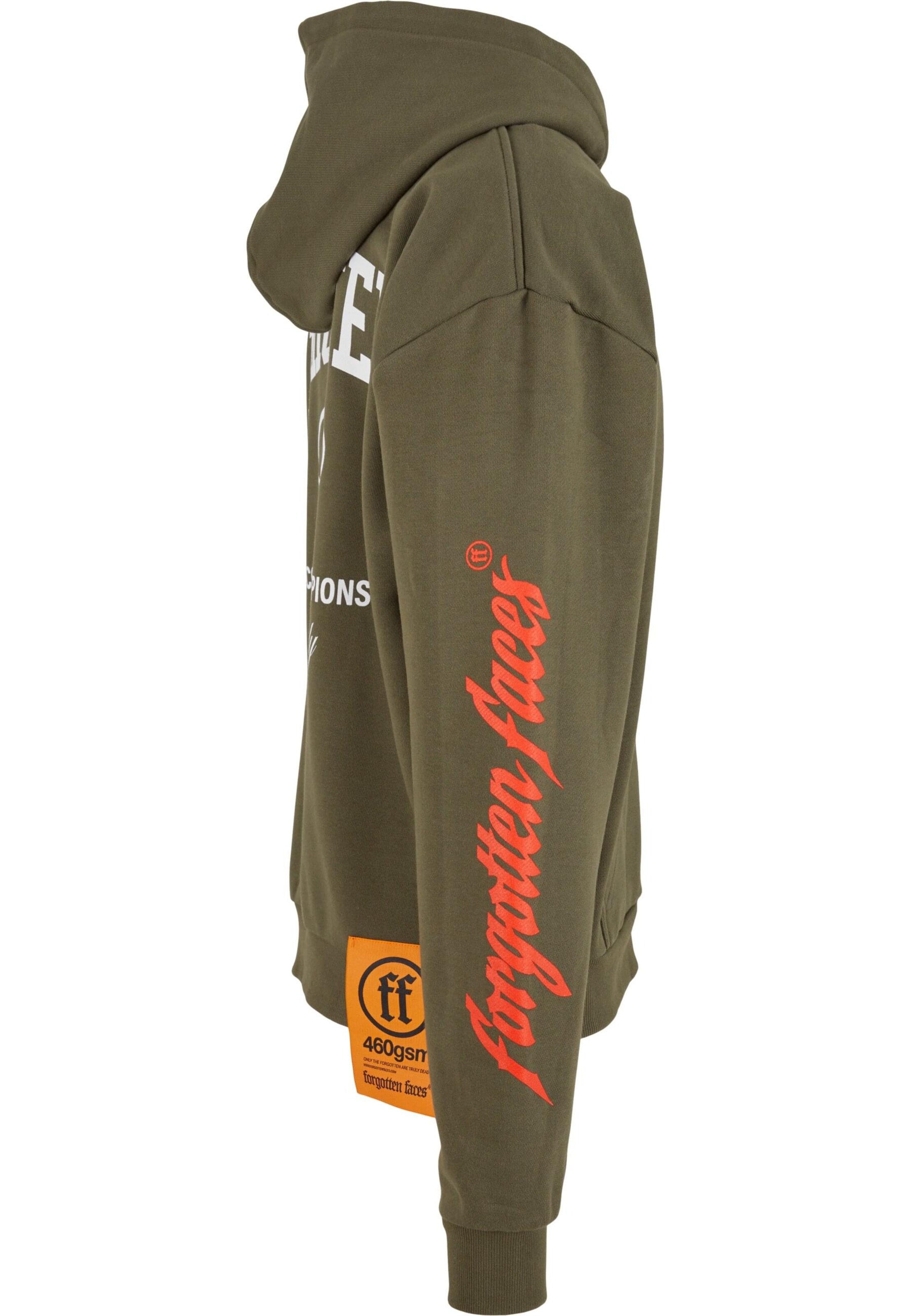 Forgotten Faces Collegetakki 'Courage Defines' värissä vihreä