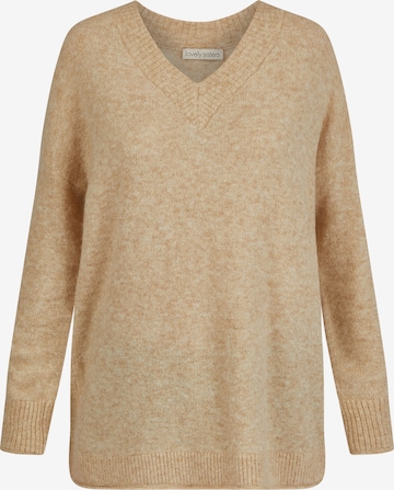 Lovely Sisters Pullover 'Paola' in Beige: predná strana