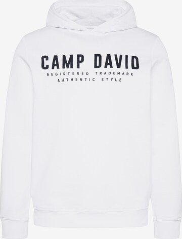 CAMP DAVID Sweatshirt in Weiß: predná strana