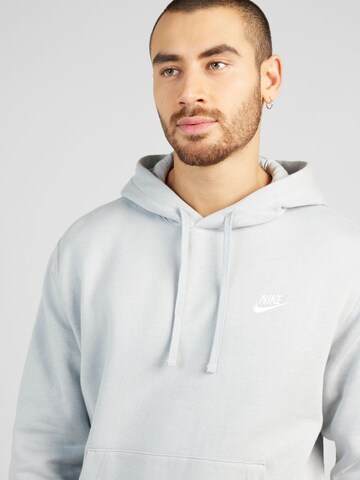 Nike Sportswear Rovný strih Mikina 'Club Fleece' - Sivá