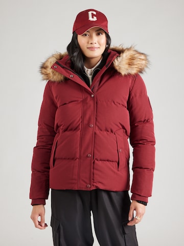 Superdry Зимняя куртка 'Everest' в Красный: спереди