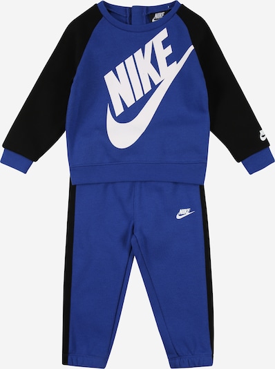 Nike Sportswear Облекло за бягане 'Futura Crew' в синьо / черно / бяло, Преглед на продукта