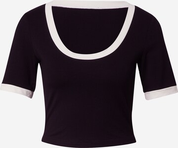 ABOUT YOU x MOGLI Shirt 'Flora' in Zwart: voorkant