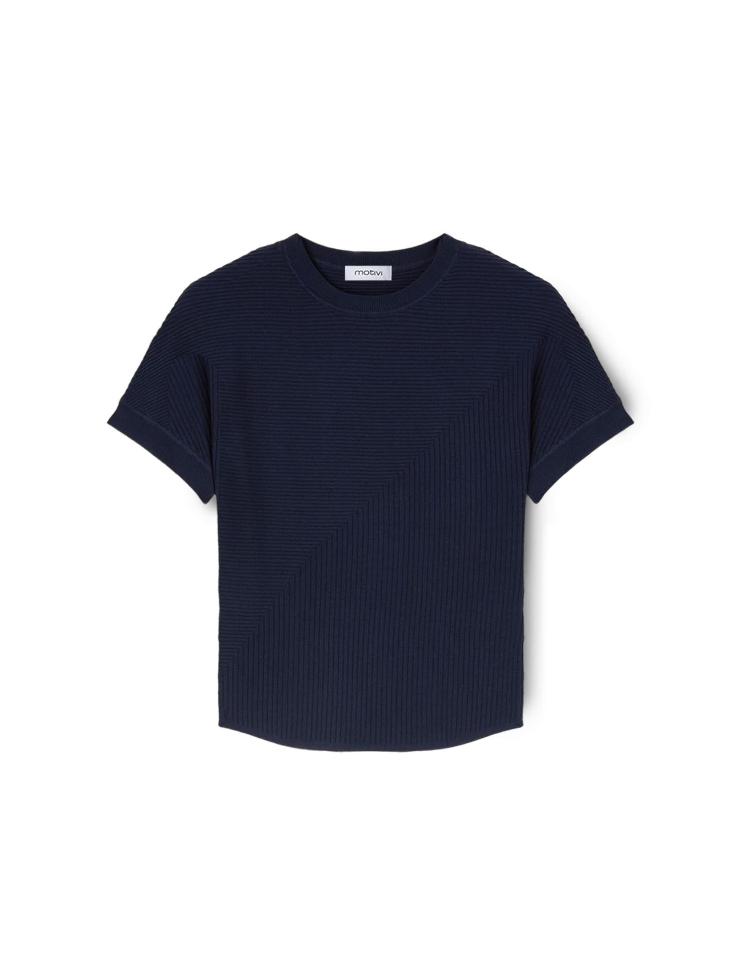 Pull-over MOTIVI en bleu : devant