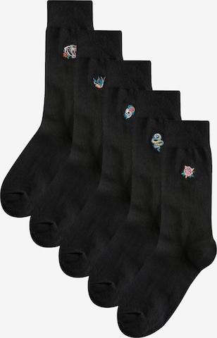 Chaussettes Next en noir : devant