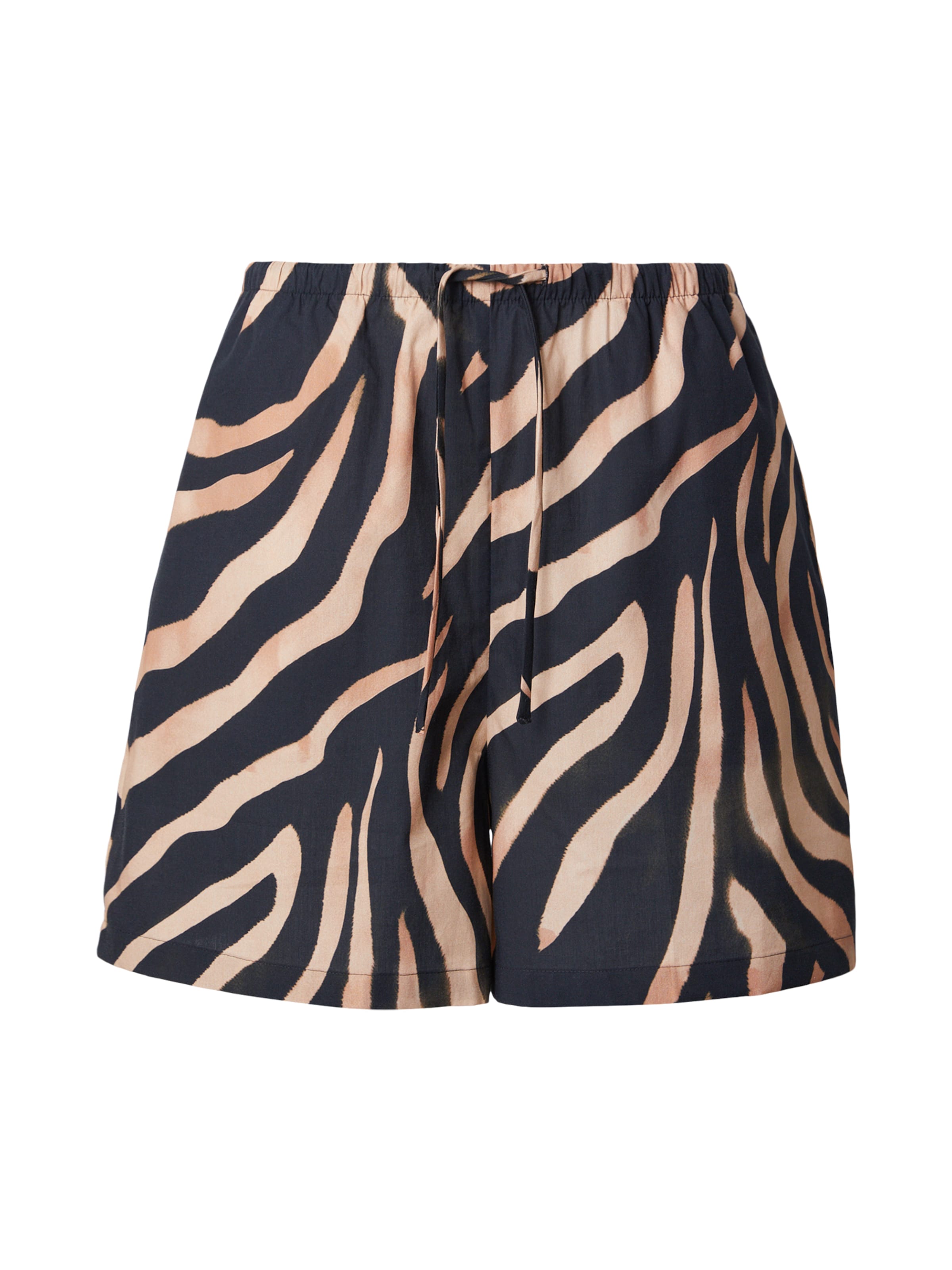 HUGO Loose fit Trousers 'Haslala-1' in Beige: front