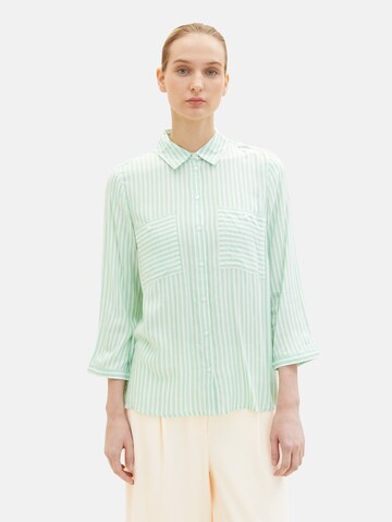 TOM TAILOR Blouse in Groen: voorkant