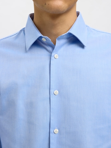 SELECTED Slim fit Button Up Shirt 'SLHSLIMCLARK' in Blue