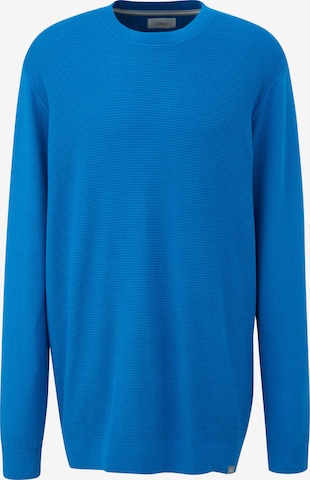 s.Oliver Men Tall Sizes Pullover in Blau: Vorderseite