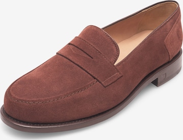 Henry Stevens Slip-ons 'Haywood' in Brown: front
