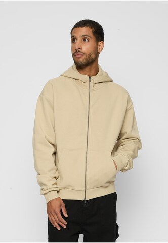 Veste de survêtement Urban Classics en beige : devant
