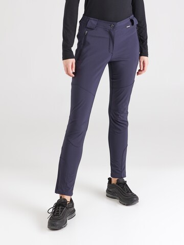 Coupe slim Pantalon outdoor 'DORAL' ICEPEAK en bleu : devant