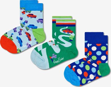 Happy Socks - Meias em azul: frente