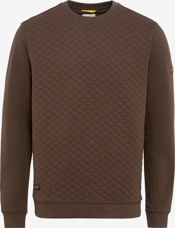 CAMEL ACTIVE Sweatshirt mit Diamant Steppung in Braun: predná strana