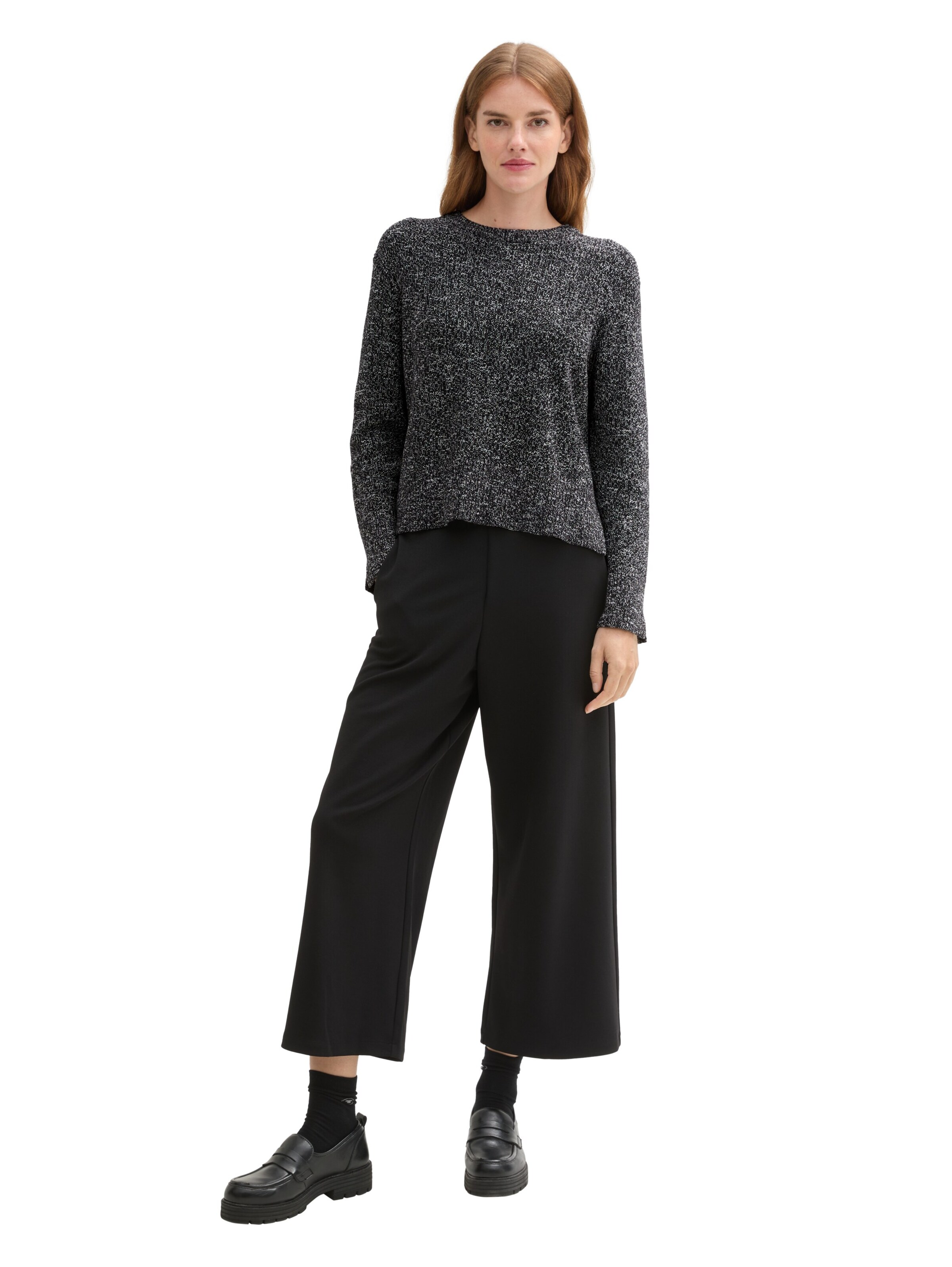 TOM TAILOR Sweater in Black