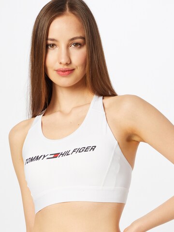 Tommy Hilfiger Sport Μπουστάκι Σουτιέν σε λευκό: μπροστά