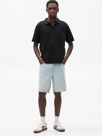 Pull&Bear Voľný strih Džínsy - Modrá