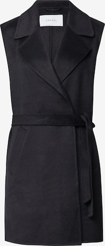 Gilet COMMA en noir : devant