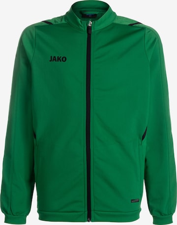 JAKO Athletic Jacket 'Challenge' in Green: front