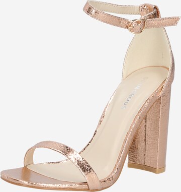 GLAMOROUS Strap Sandals in Pink: front