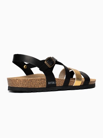 Bayton Strap sandal ' Gerone' in Black