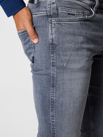 Coupe slim Jean 'Delaware' BOSS Black en gris