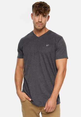 T-Shirt 'Clever' INDICODE JEANS en gris : devant