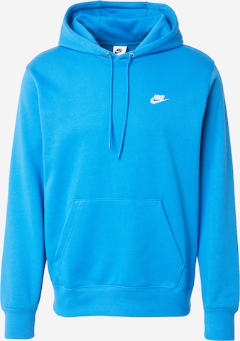 Sweat-shirt 'Club Fleece' Nike Sportswear en bleu : devant