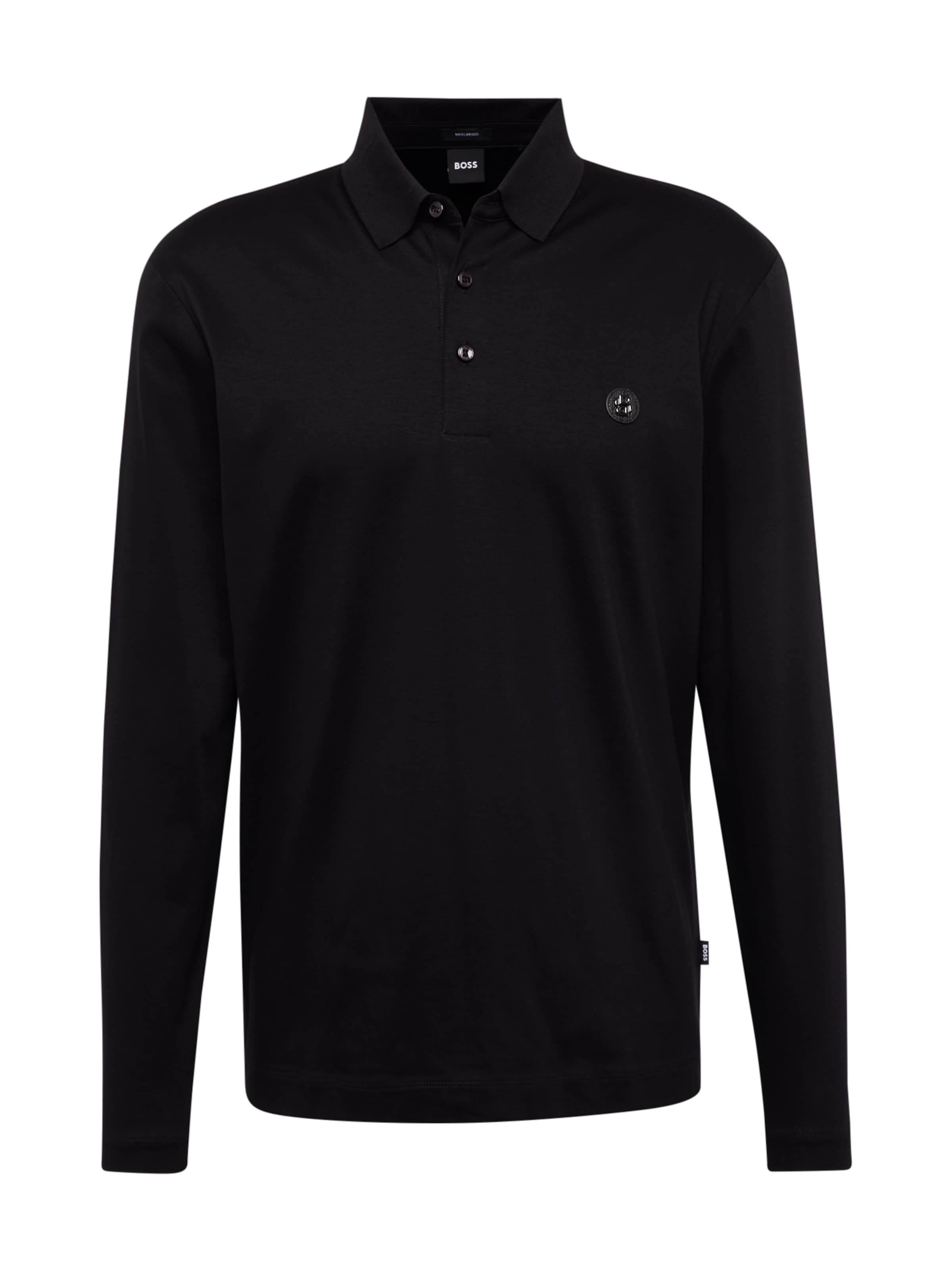 BOSS Poloshirt 'C-Paley 01' in Schwarz: Vorderseite