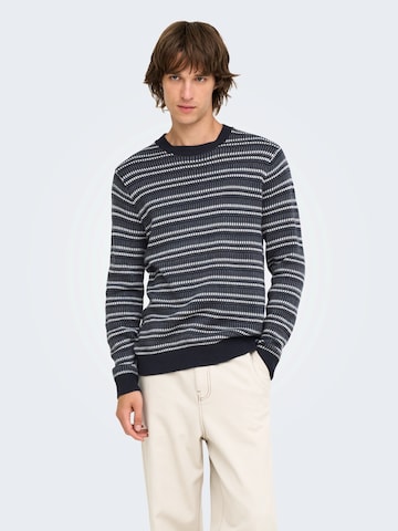 Only & SonsPulover 'ONSMARINUS' - plava boja: prednji dio
