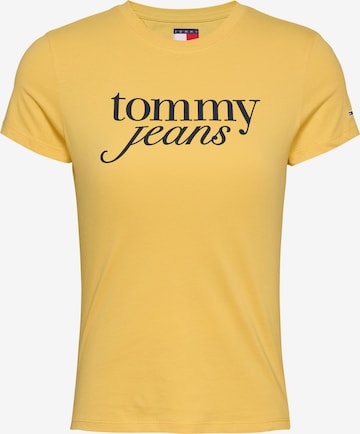Tommy Jeans Футболка 'ESSENTIAL' в Желтый: спереди