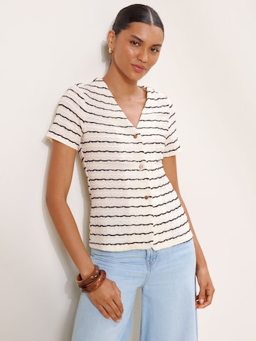 Lipsy Bluza | bela barva: sprednja stran