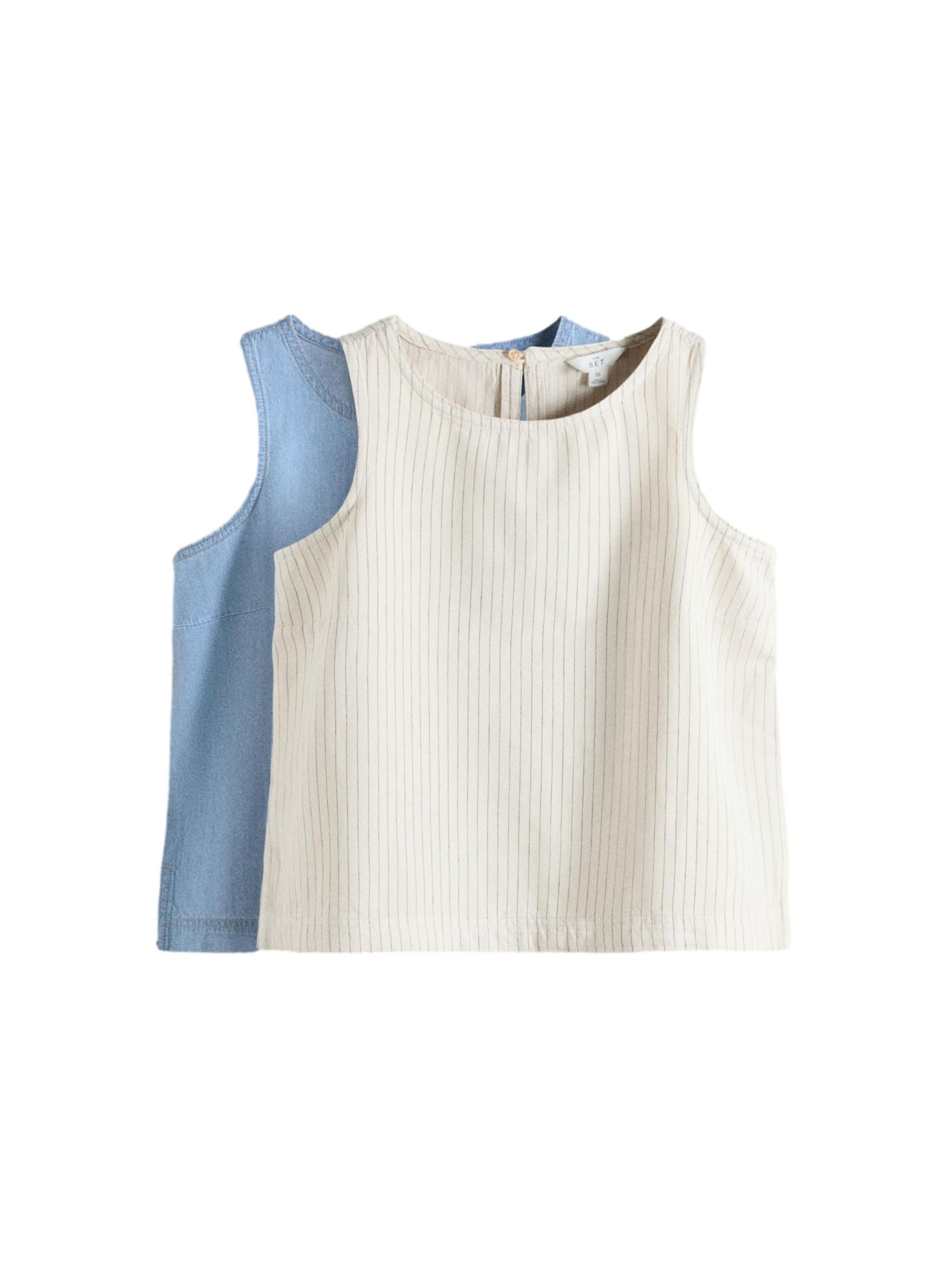The Set Top in Blau: Vorderseite