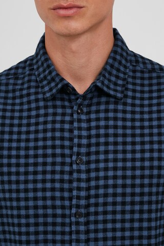 BLEND Slim fit Button Up Shirt 'ALAN' in Blue