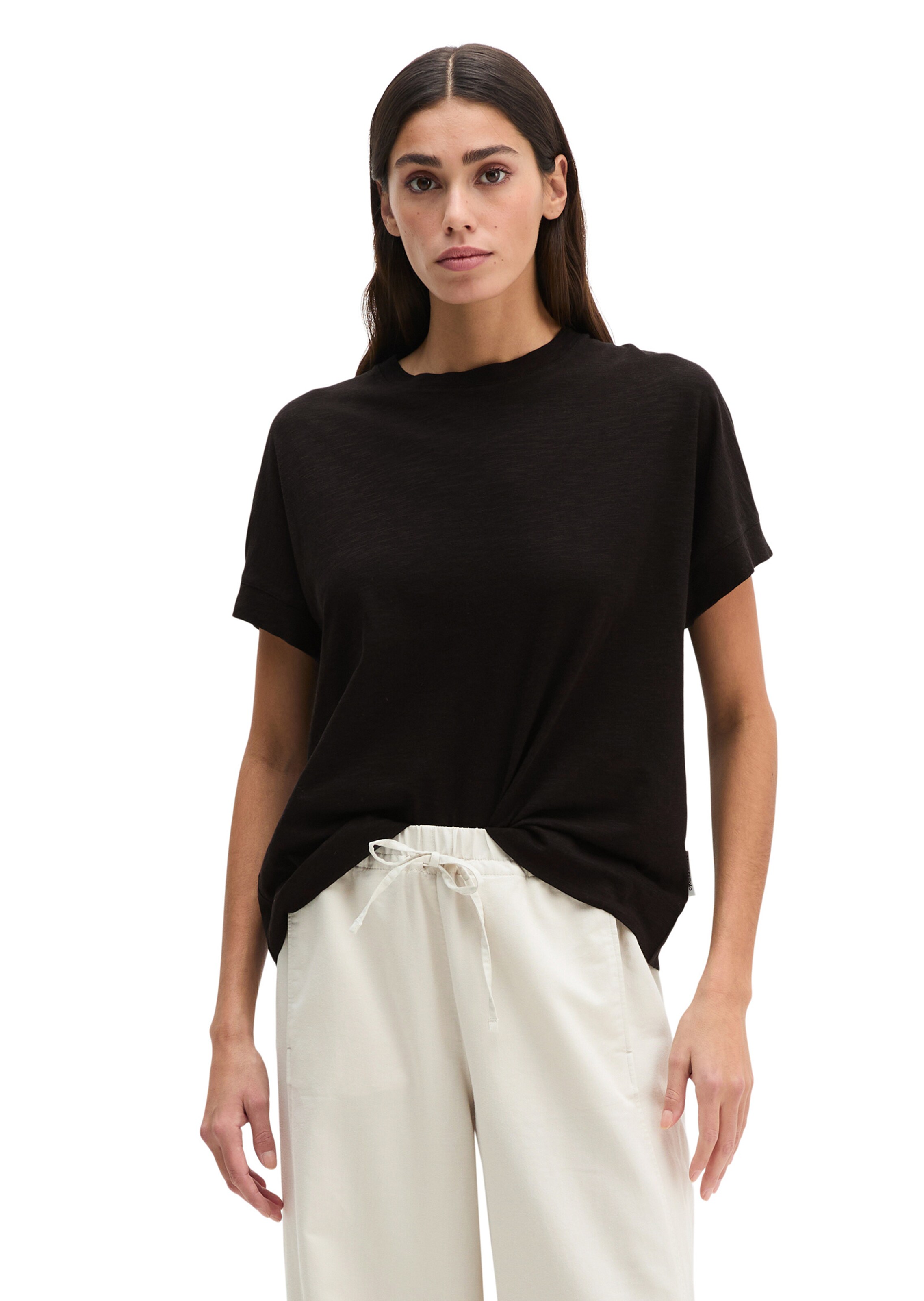 Marc O'Polo Shirt in Zwart: voorkant