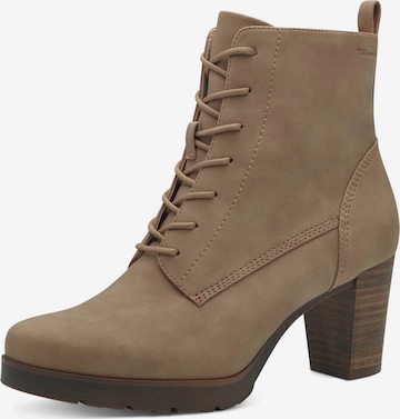 Tamaris Lace-up bootie in Grey: front