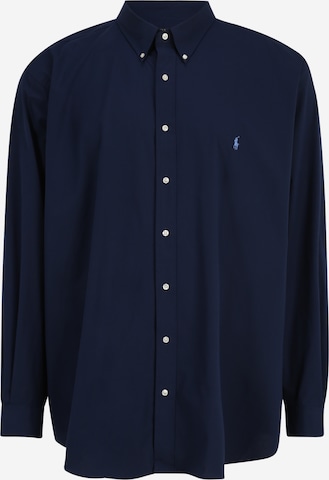 Chemise Polo Ralph Lauren Big & Tall en bleu : devant