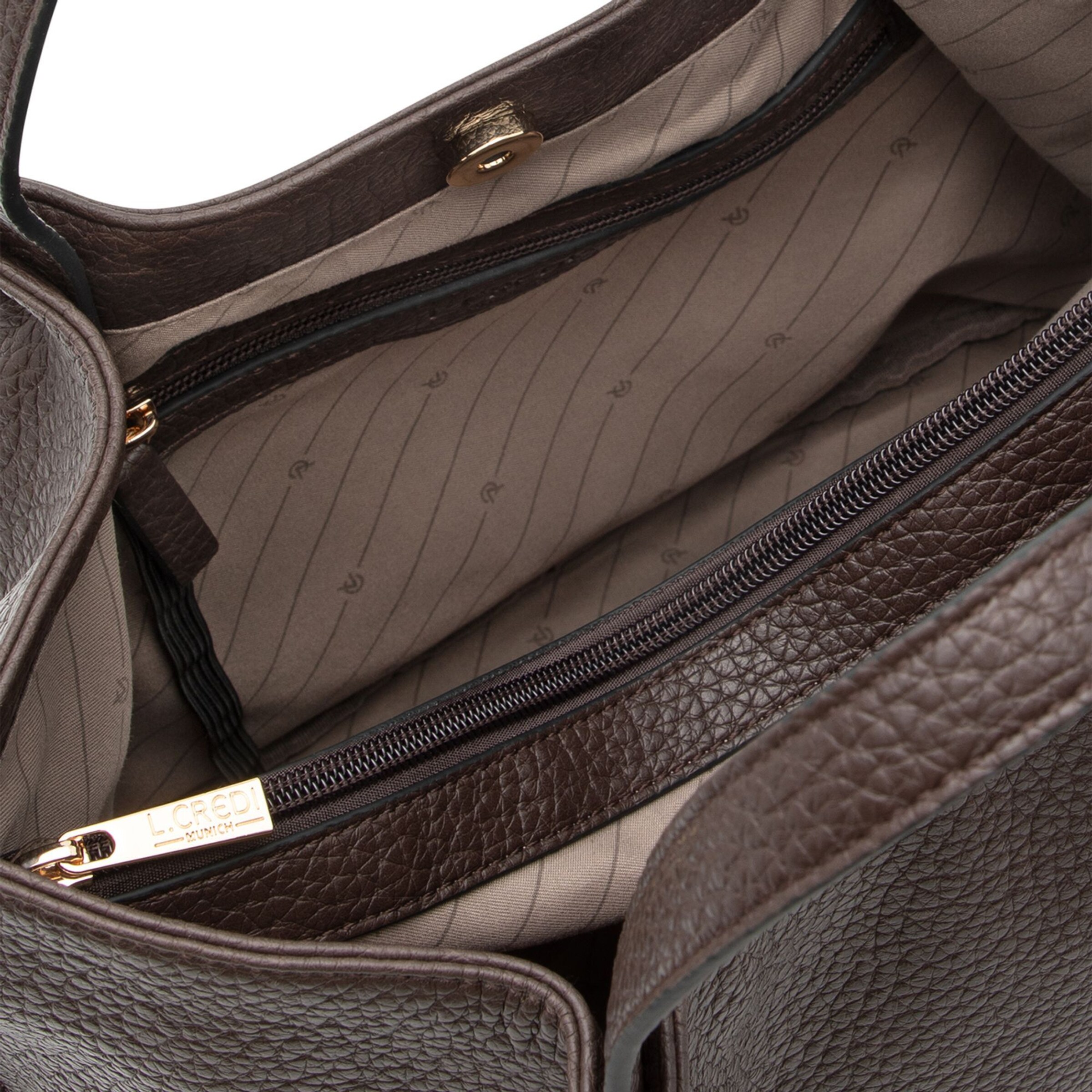 L.CREDI Shopper 'Raila' in Bruin